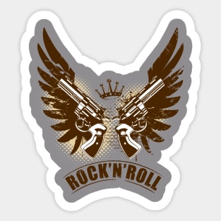 Gun Rock Sticker